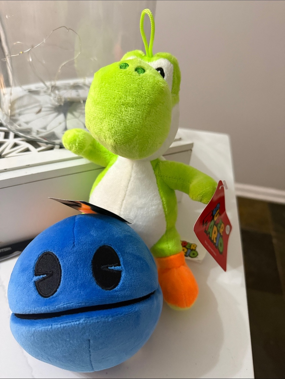 Nintendo Bright Green Yoshi Plush with Orange Shoes